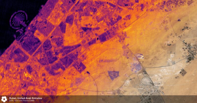 Hydrosat thermal-infrared satellite imagery of Dubai